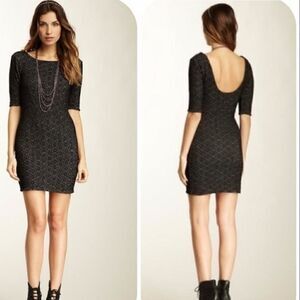 Free People Women's Mini dress Bodycon Size XS Black